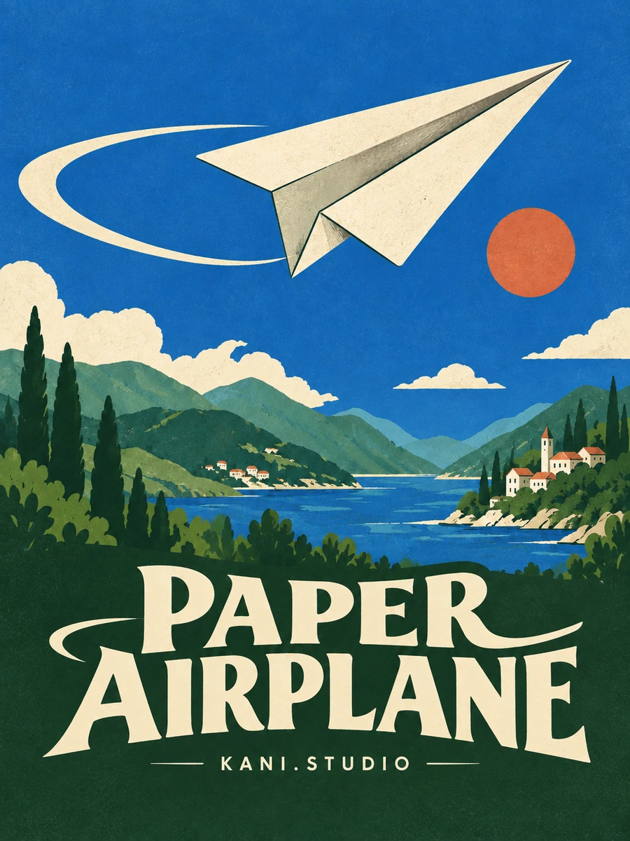 PAPER AIRPLANE artwork